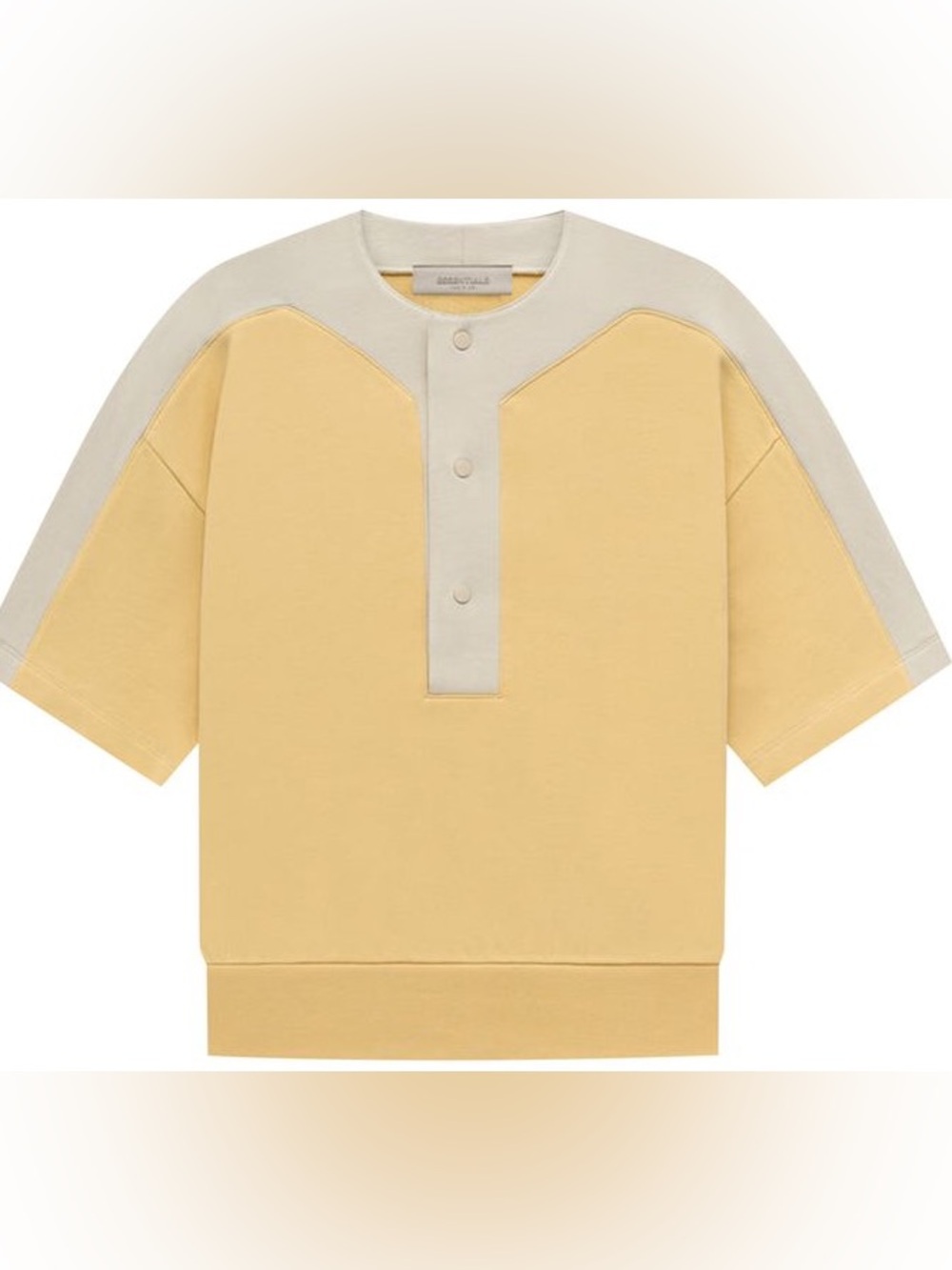 Fear of God Essentials Kids Terry Baseball Henley 'Light Tuscan